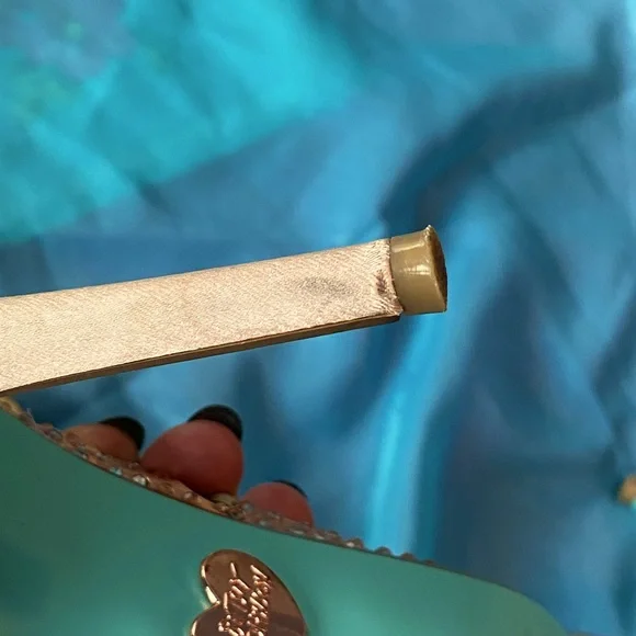 EUC w/box,Blue by Betsey Johnson Elsa Princess pumps,rose gold,ABS crystals, 8 - Picture 14 of 16